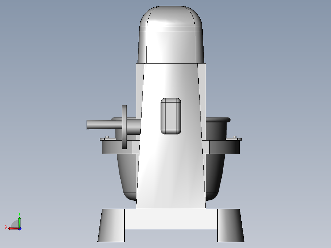 立式打蛋机设计（CAD+二维图+SW三维+说明书）后视图