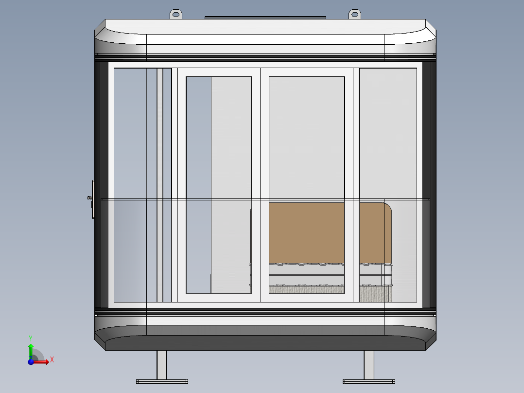 9米民宿太空舱前视图