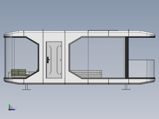 9米民宿太空舱左视缩略图