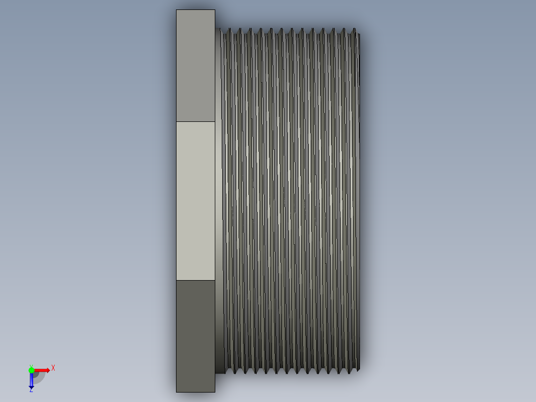 螺纹管转接头-内外丝异径 DN60-DN10俯视图