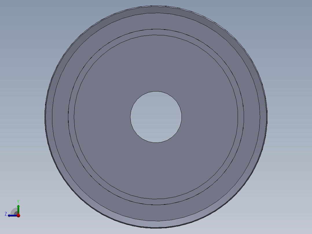 同步轮（有轮毂）35T右视图