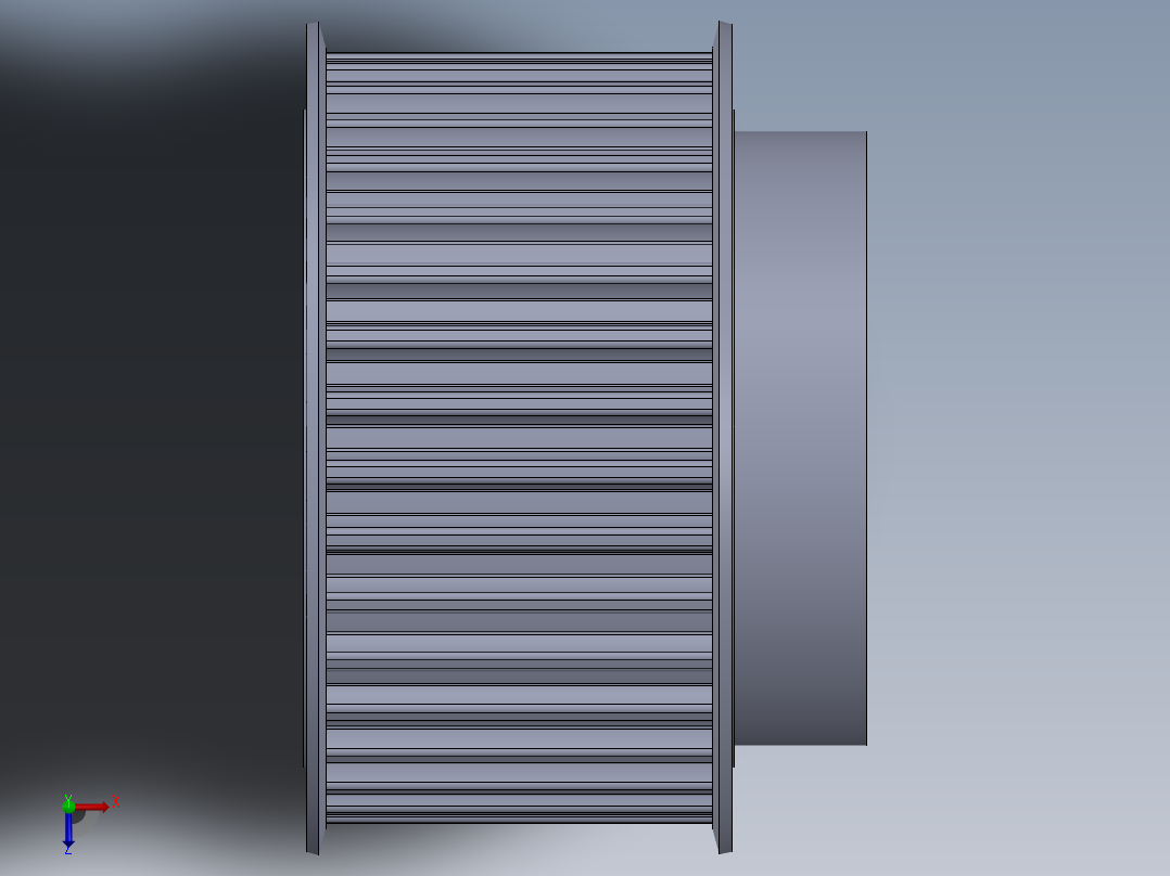 同步轮（有轮毂）35T俯视图