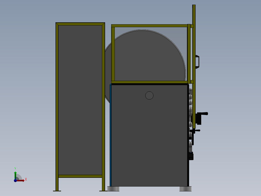 P0000200-大型重型保护板 - 1200Ø 板前视图