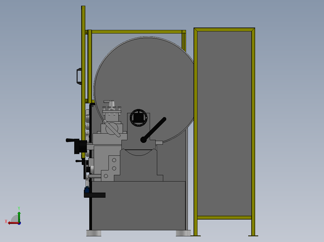 P0000200-大型重型保护板 - 1200Ø 板后视图