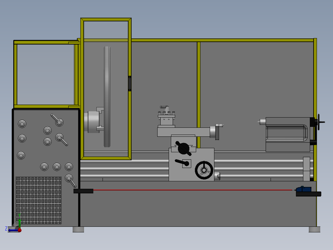 P0000200-大型重型保护板 - 1200Ø 板右视图