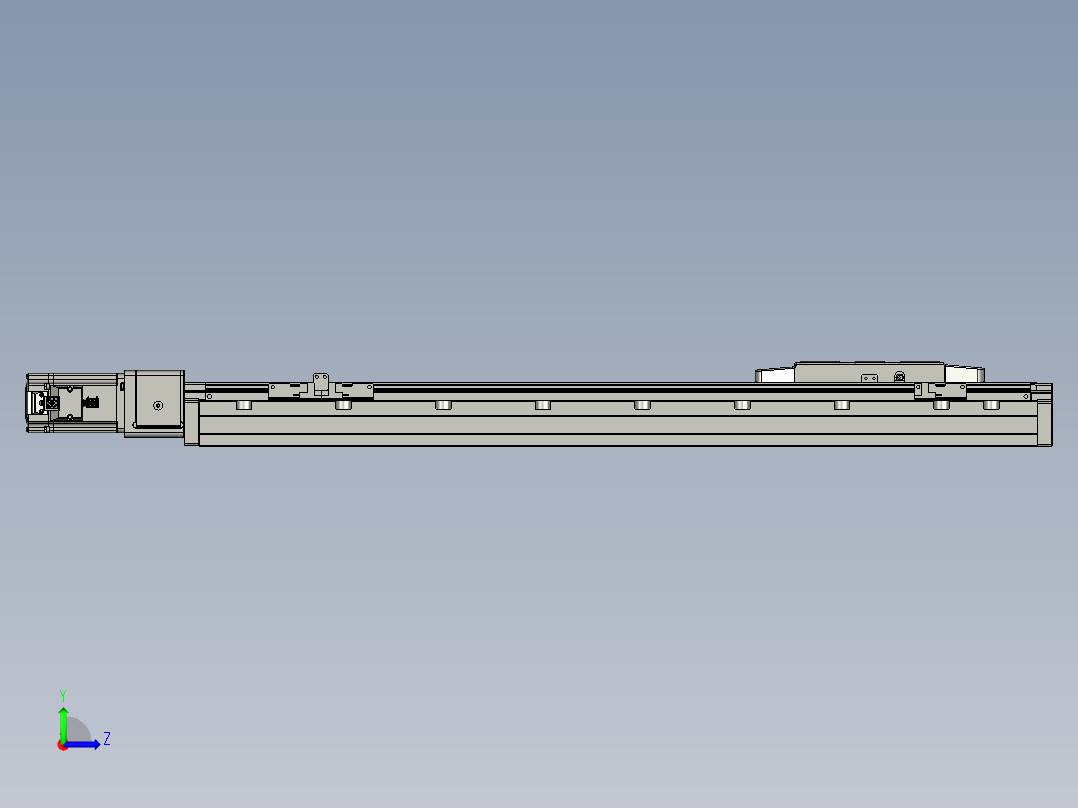 Y轴SKATH15-600-BC-P40左视图