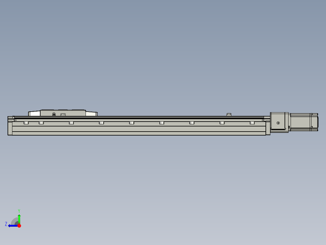 Y轴SKATH15-600-BC-P40右视图