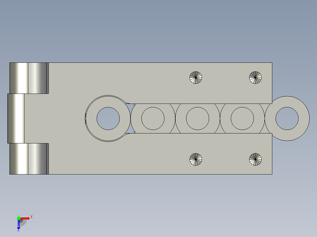 6帽盖分料头俯视图