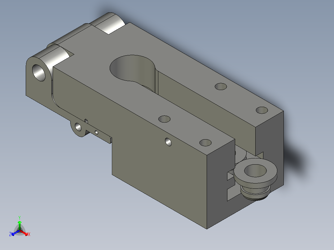 6帽盖分料头正等轴测图