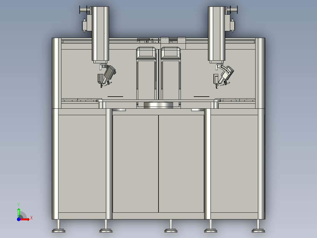 自动焊锡机前视图