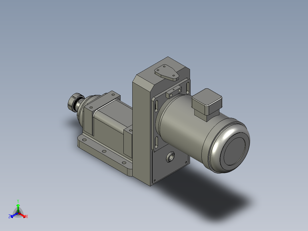 SB40-ER40-22KW-电机后置主视图