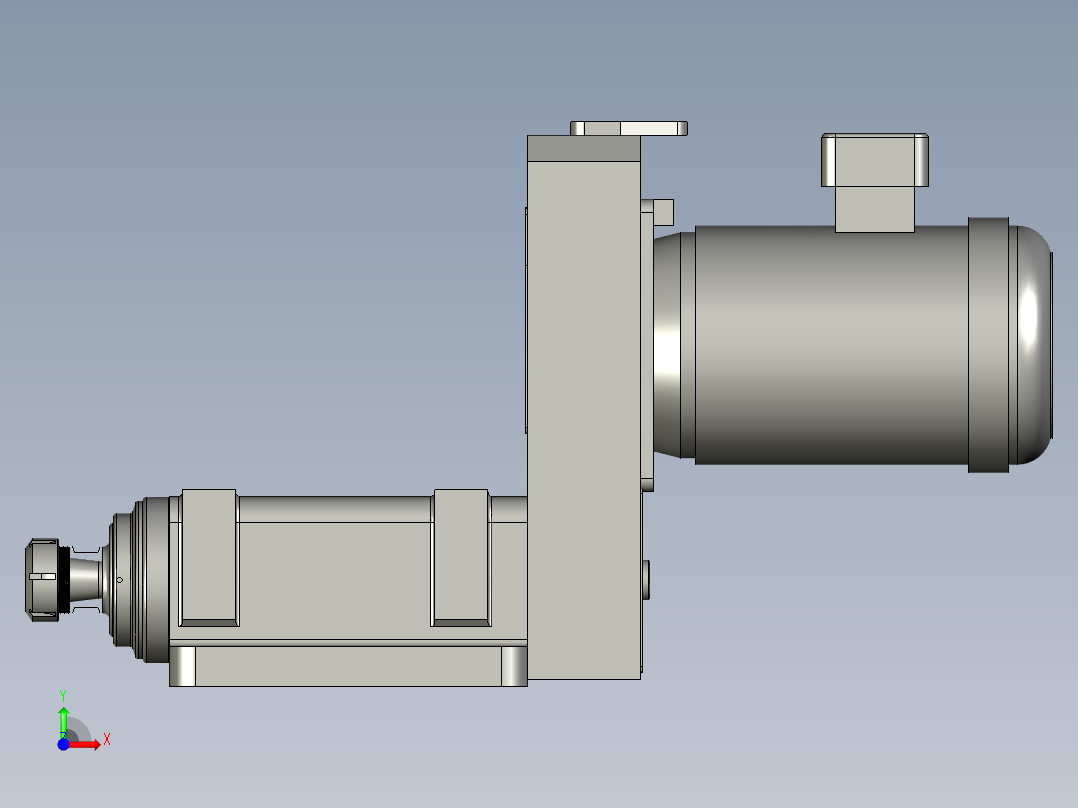 SB40-ER40-22KW-电机后置前视图