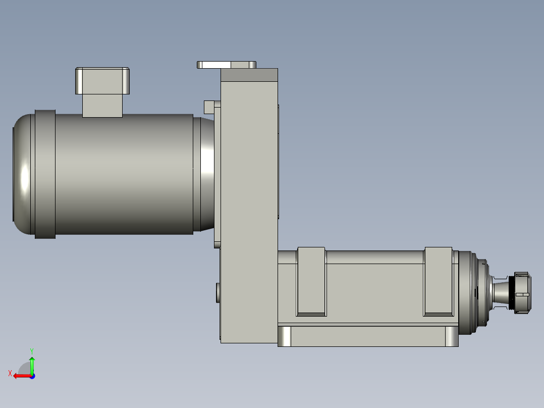 SB40-ER40-22KW-电机后置后视图