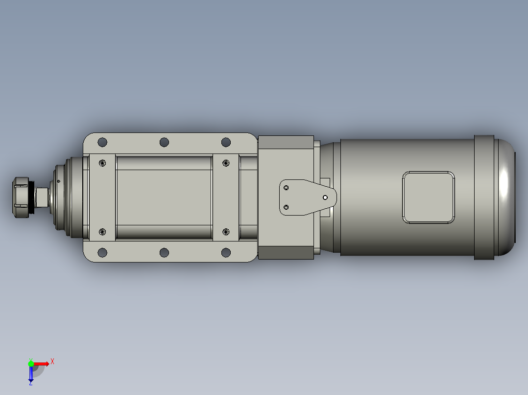 SB40-ER40-22KW-电机后置俯视图