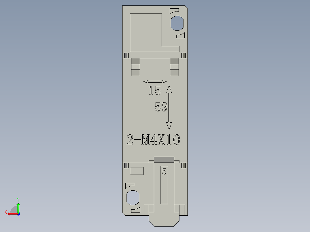 欧姆龙继电器座PYF08A-E后视图
