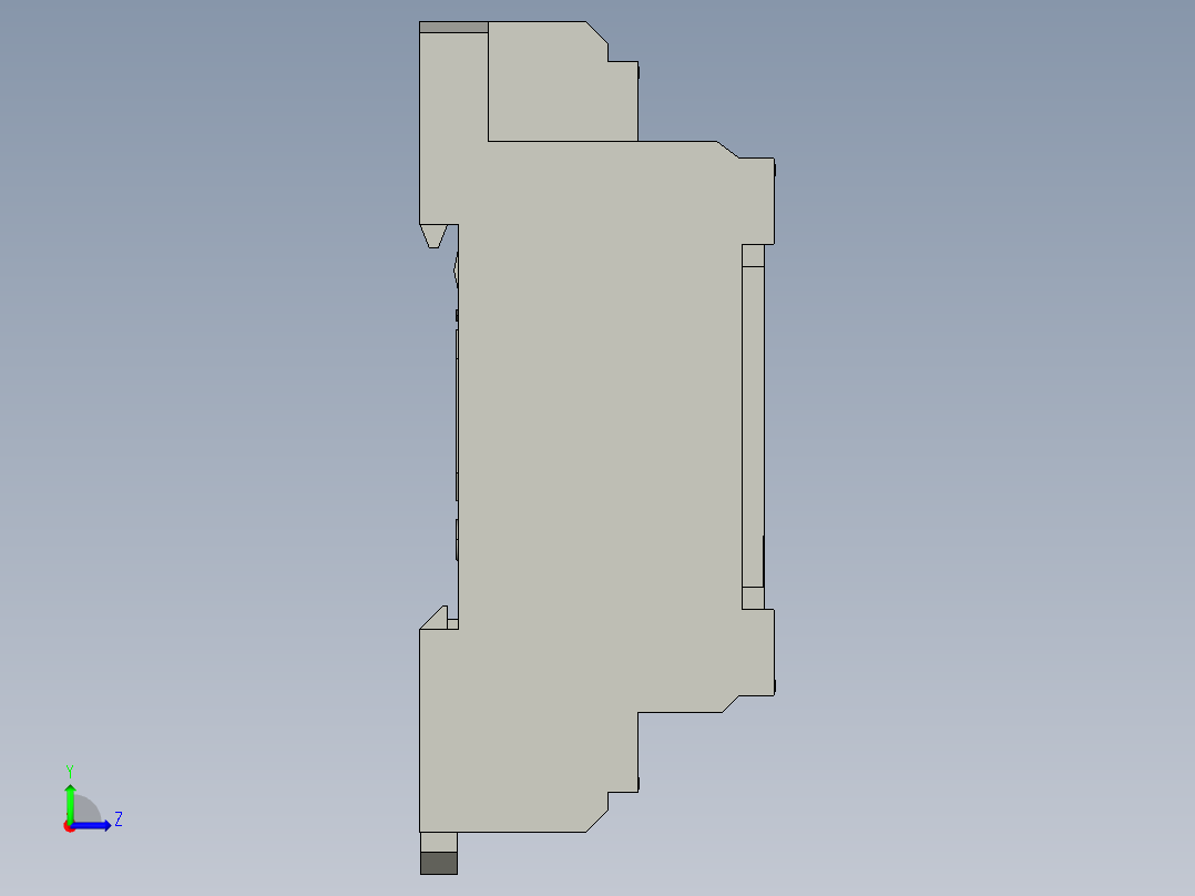 欧姆龙继电器座PYF08A-E左视图