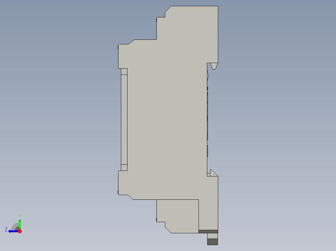欧姆龙继电器座PYF08A-E右视图