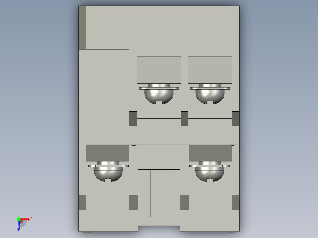 欧姆龙继电器座PYF08A-E俯视图