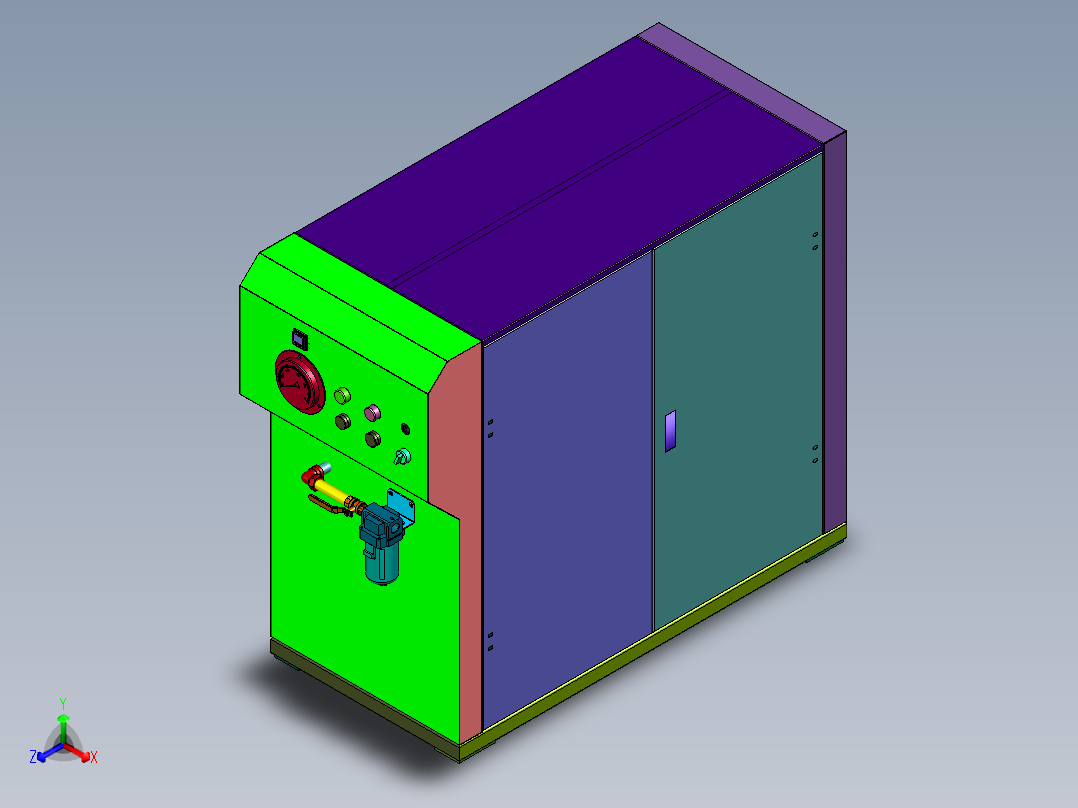 环保型真空机组装置主视图