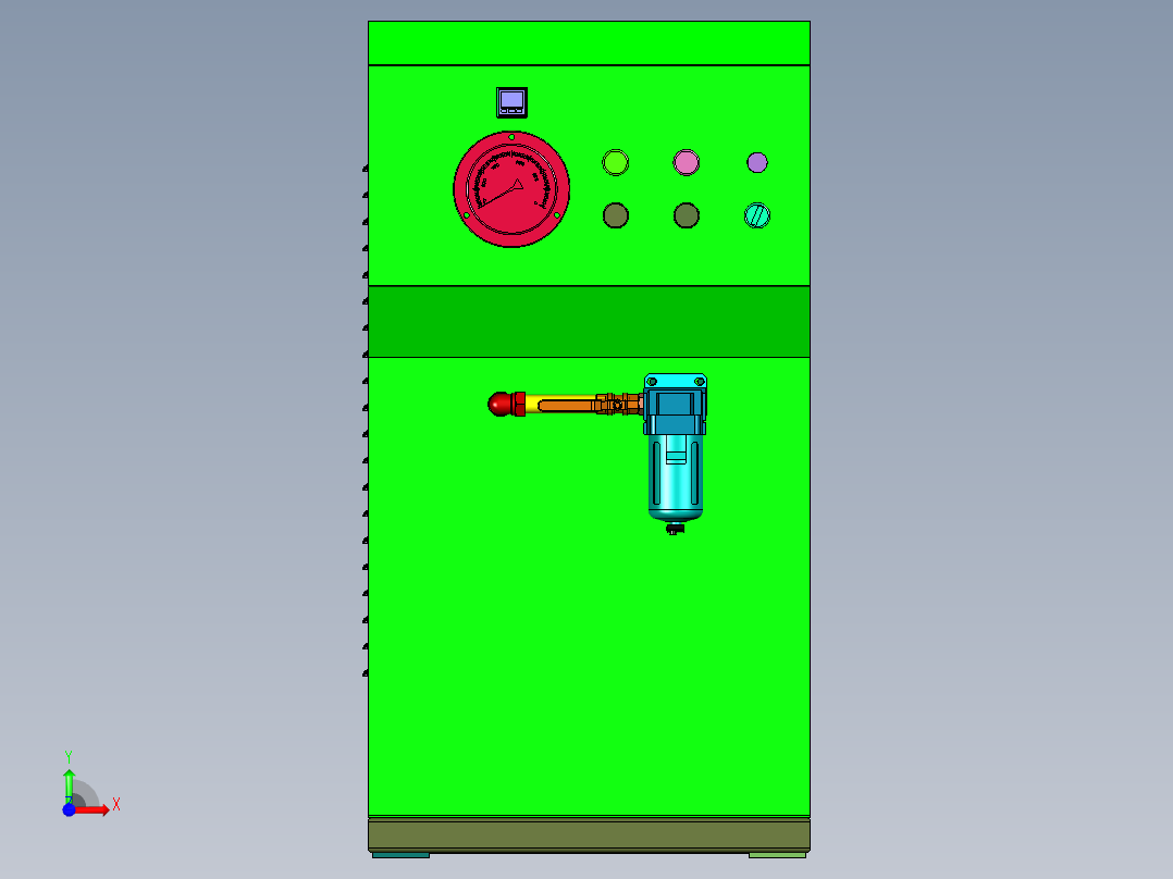 环保型真空机组装置前视图