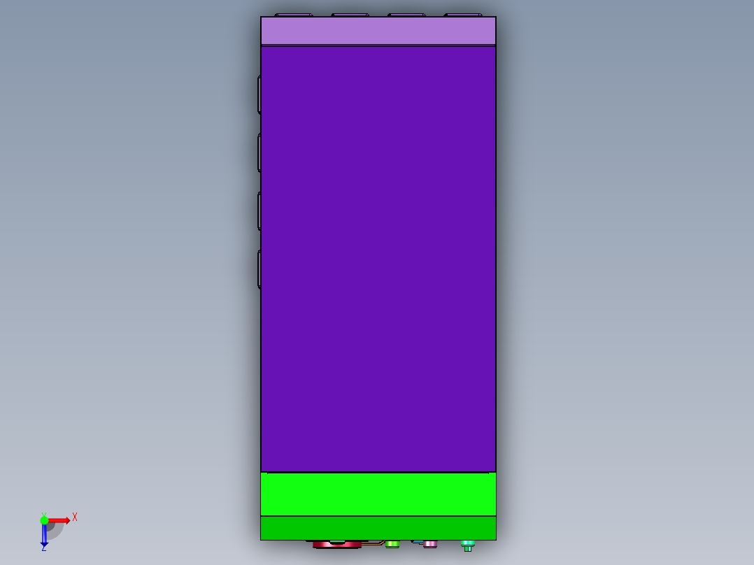 环保型真空机组装置俯视图
