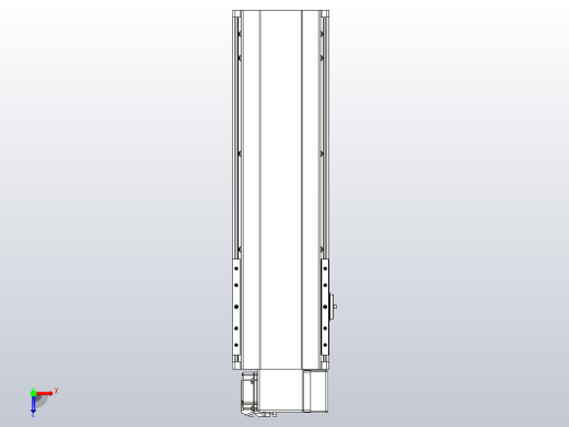皮带直线轴半封闭可选导轨TPA-HNB-202D-140-L400-RP-C-P75-N3俯视缩略图