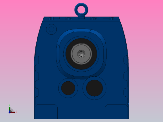 R137底脚轴伸式安装斜齿轮减速机R137-YVB2.2-8P-100-M1-0°前视缩略图