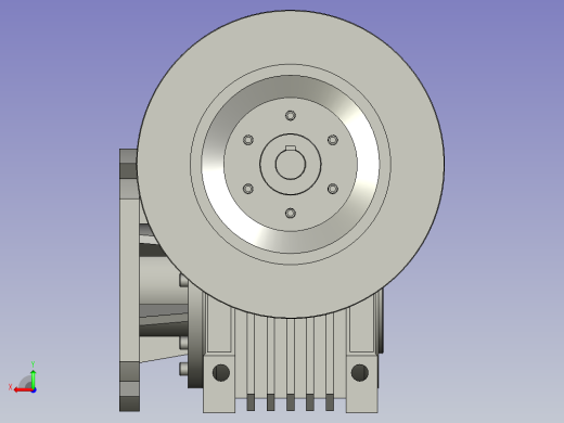 NMRV075蜗轮蜗杆减速机RV75-100-055kW-FA1_NMRV减速机后视缩略图