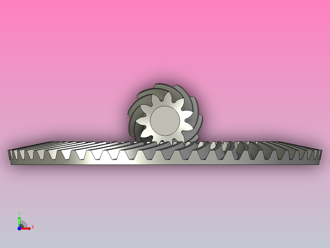 螺旋锥齿轮前视图