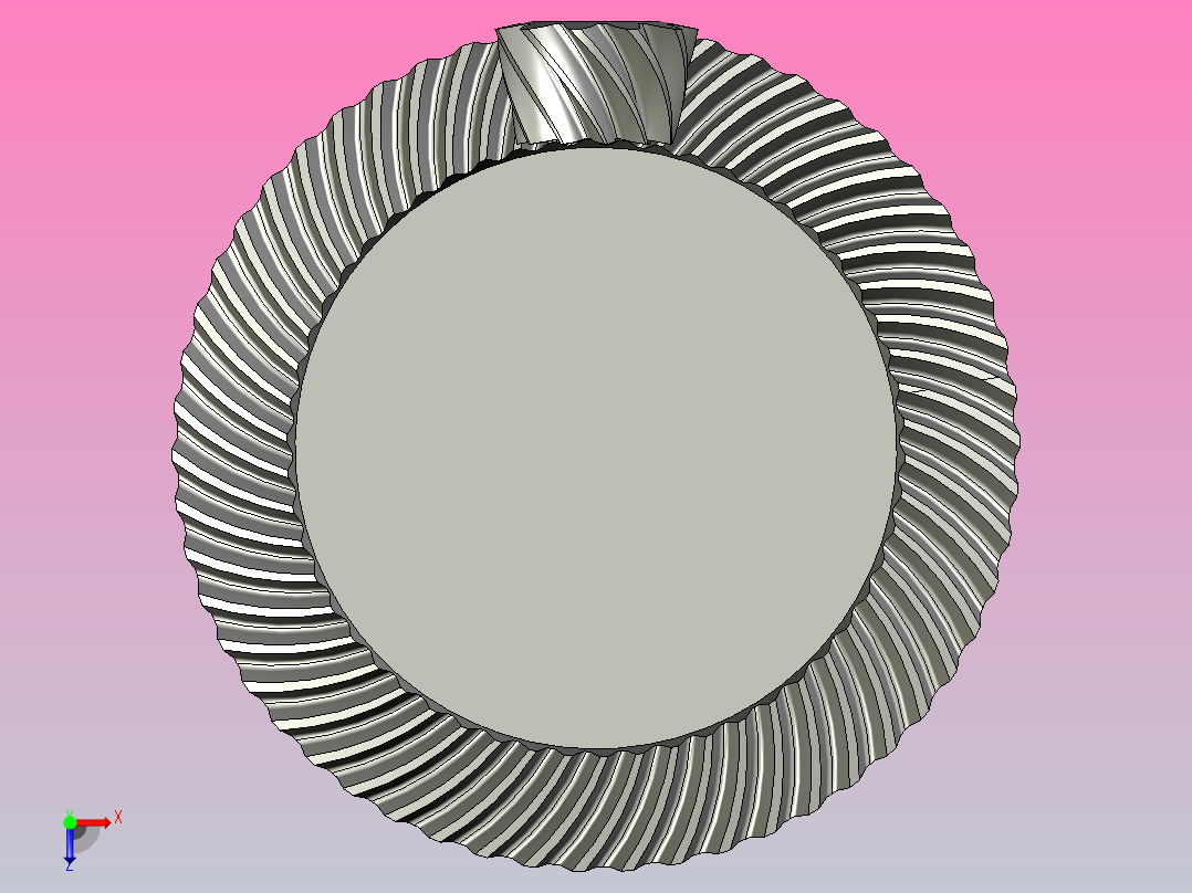 螺旋锥齿轮俯视图