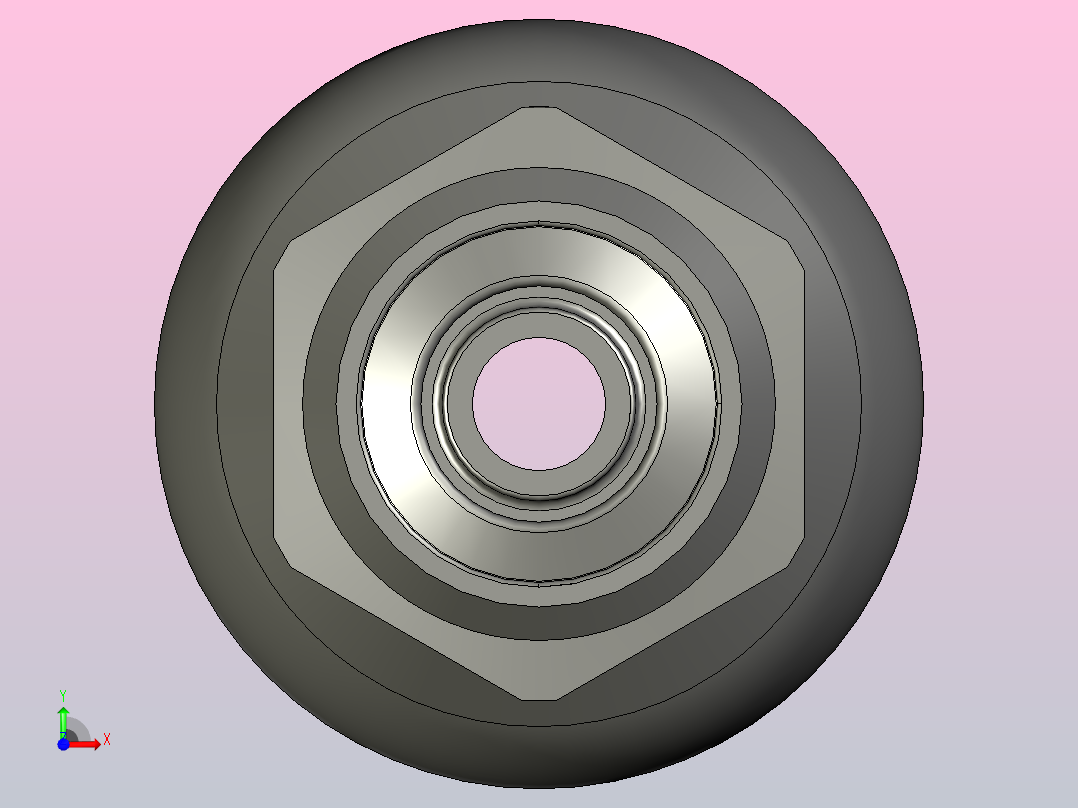 标准液压接头1J043-4-4前视图