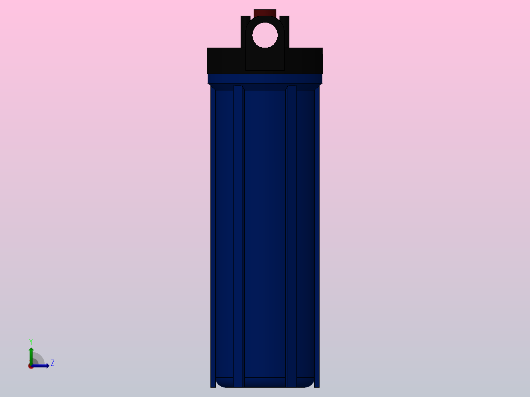 水外壳过滤器左视图