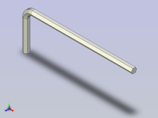 2.5mm L型六角扳手正等轴测缩略图