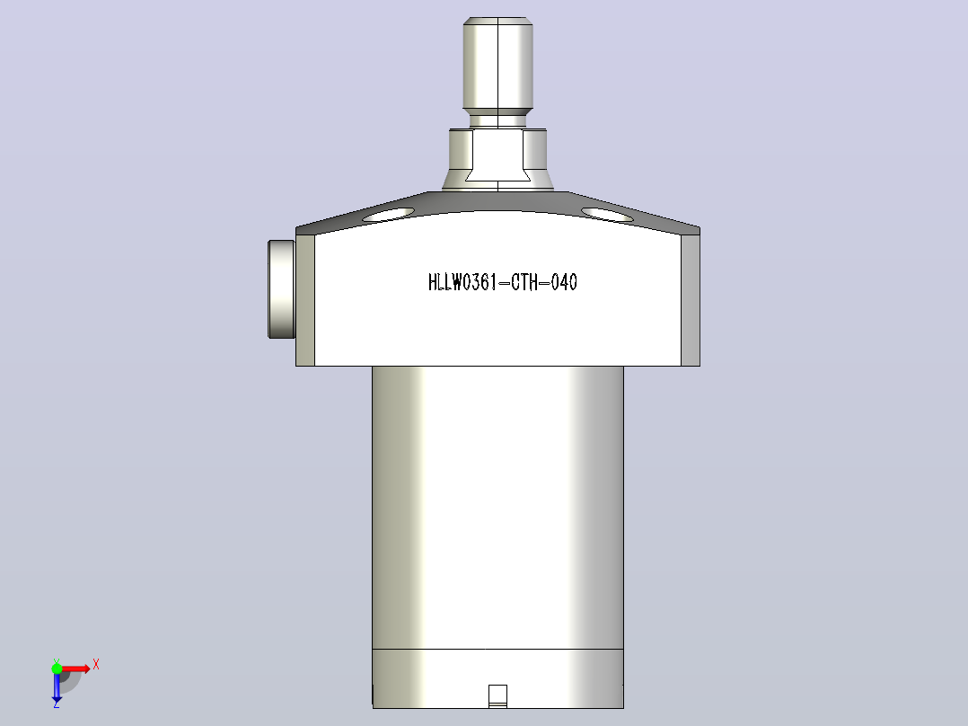 HLLW0361-CTH-040气检夹紧器俯视图