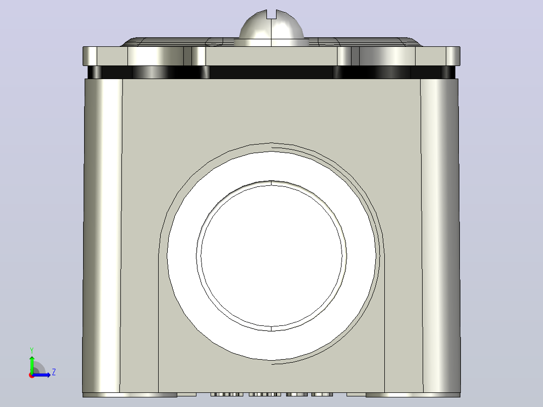 YBLX-K3_20S_W行程开关三维模型202104左视图