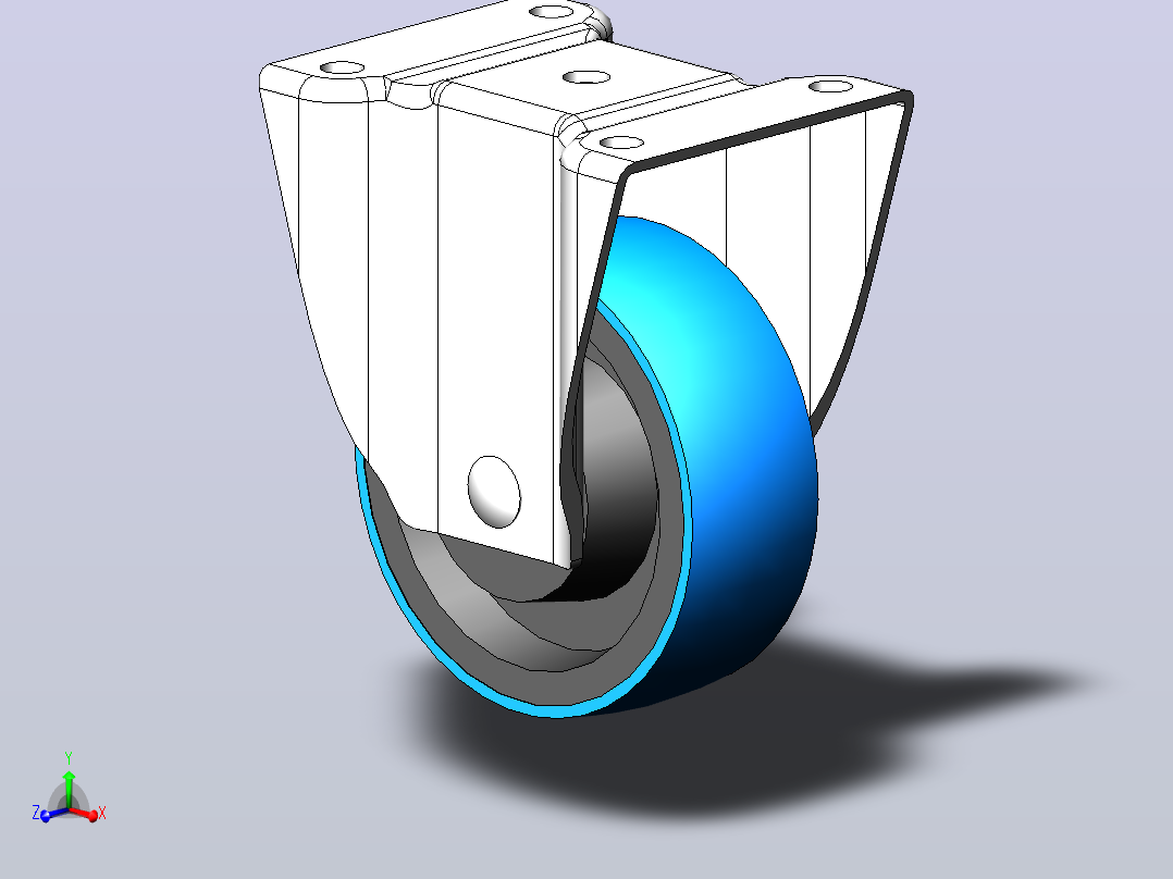 Wheel-5610660433DS-Swede-Wheel脚轮主视图