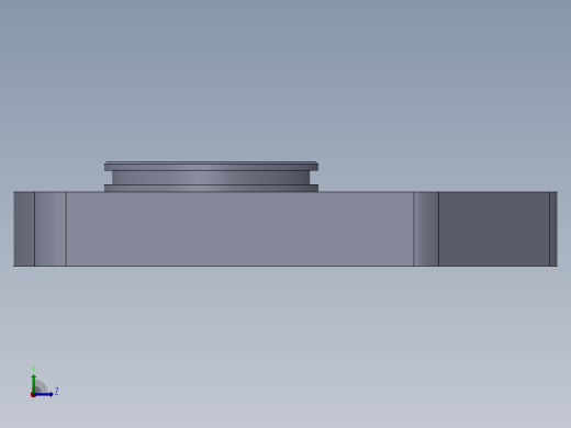 液压泵后板 - 带图纸左视缩略图