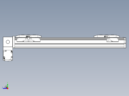 皮带直线轴双滑块型TPA-GCBS-50-P42-L100-LP-M10-N3右视缩略图