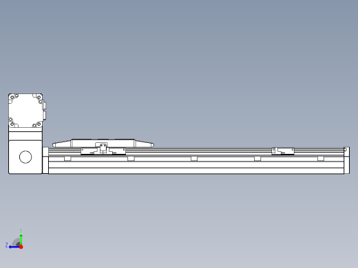 机器人皮带驱动直线轴TPA-GCB-150-P80-L400-LU-M75-N3右视缩略图