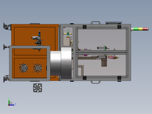 连接器端子插针组装机（sw18可编辑+工程图）左视缩略图