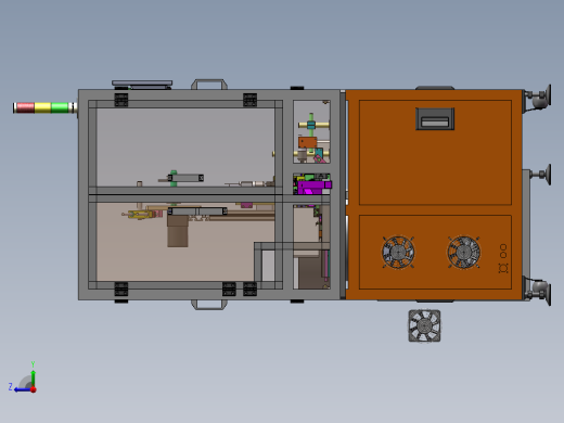 连接器端子插针组装机（sw18可编辑+工程图）右视缩略图