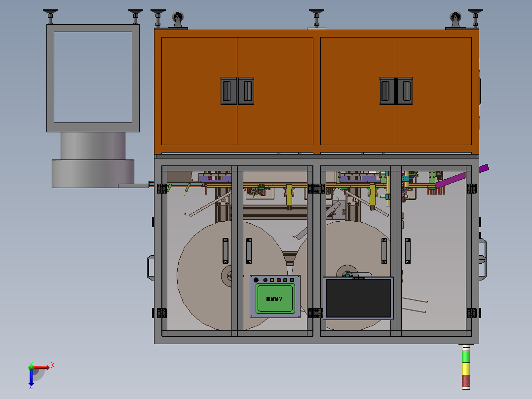连接器端子插针组装机（sw18可编辑+工程图）俯视图