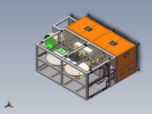 连接器端子插针组装机（sw18可编辑+工程图）正等轴测缩略图