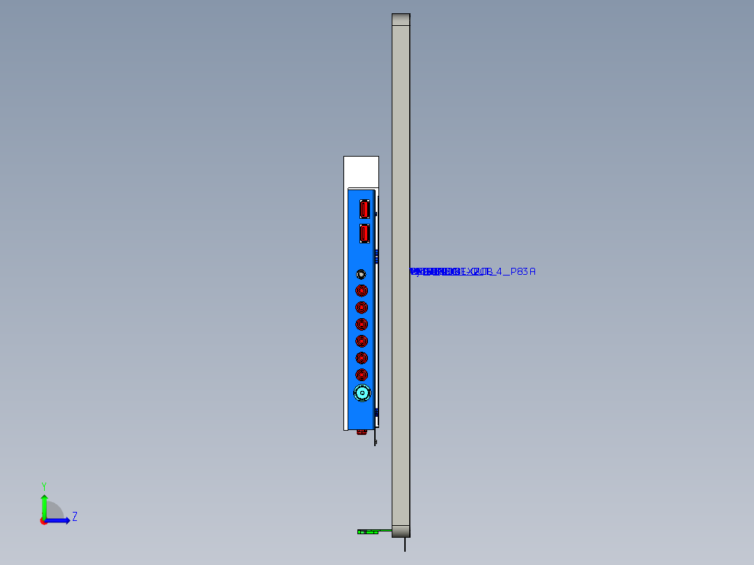 32”LED液晶电视机左视图