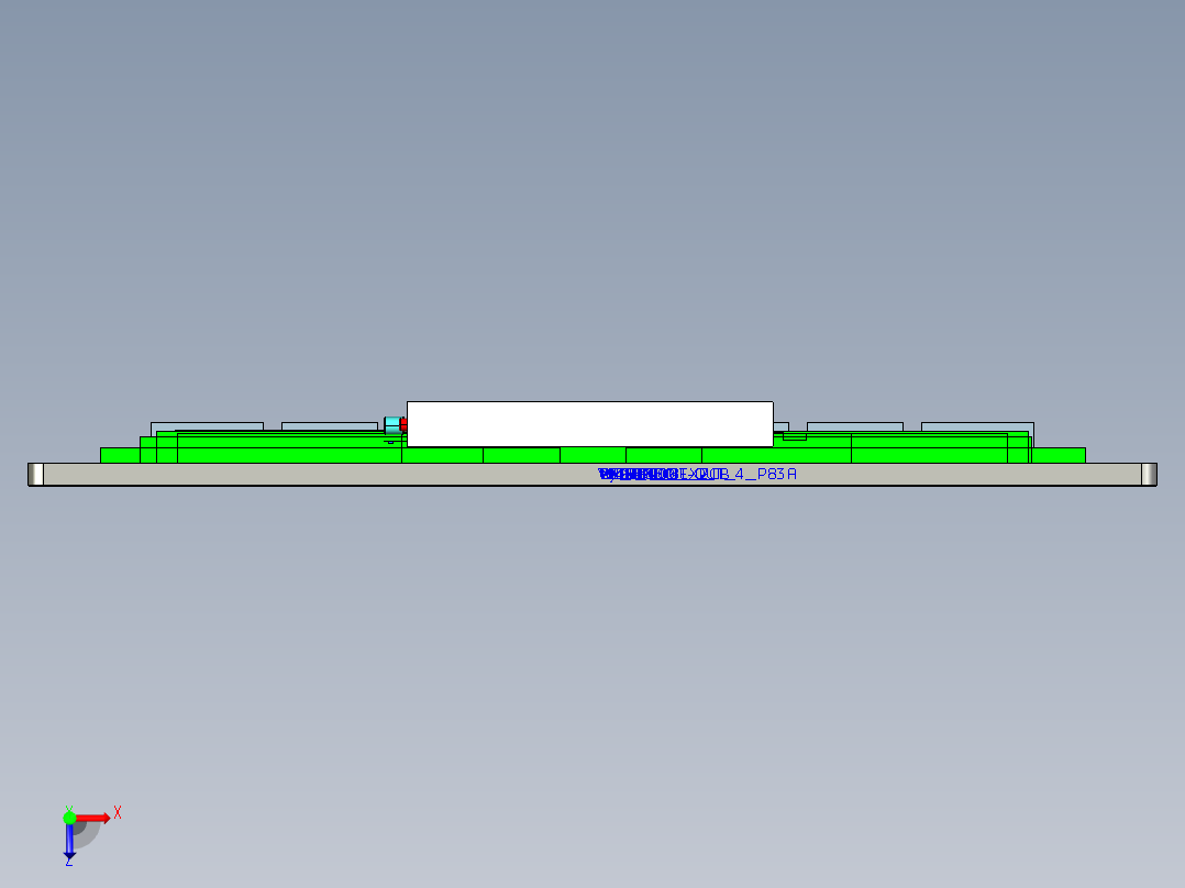 32”LED液晶电视机俯视图