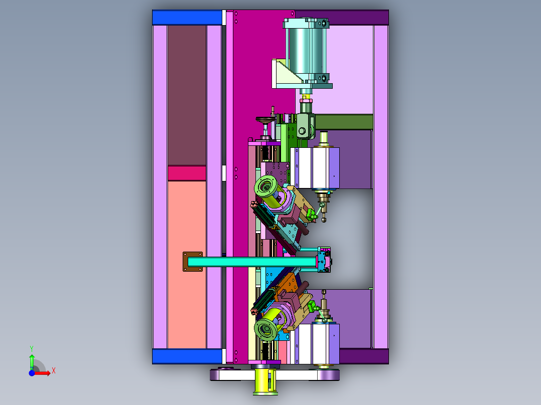 精密非标定制车铣一体机床前视图