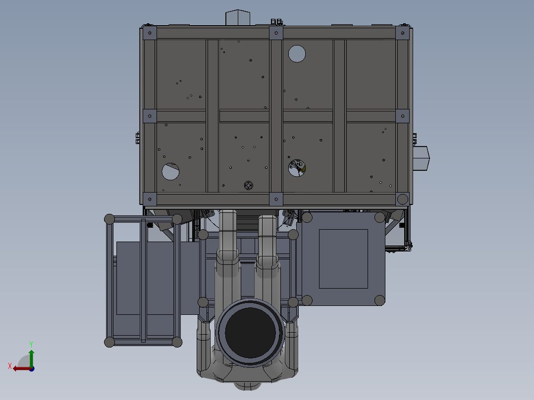 半自动端子插入机装配后视图