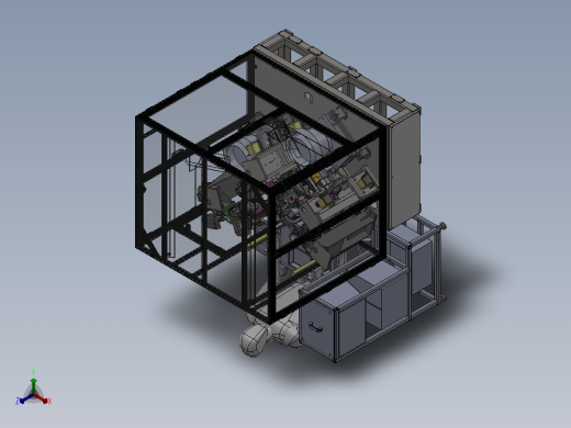 半自动端子插入机装配正等轴测缩略图