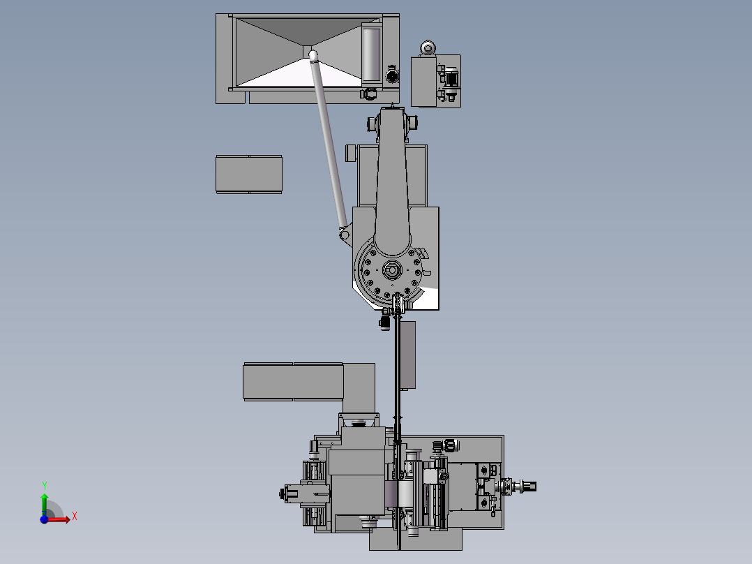 自动送料研磨机前视图