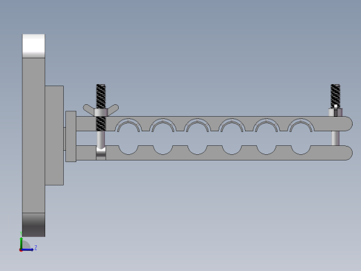 电缆支撑保护架左视缩略图
